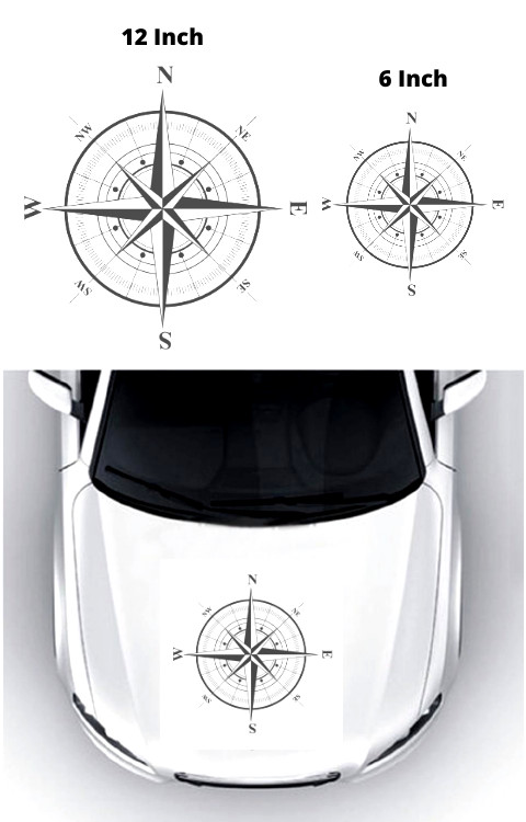 Car Bonnet Compass Graphics | Compass Graphics For Car